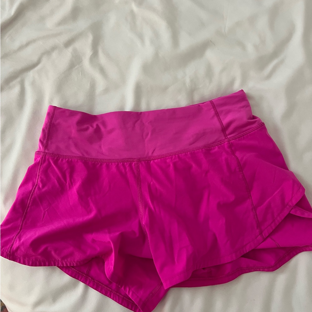 Hot Pink Lululemon Speed Up Shorts